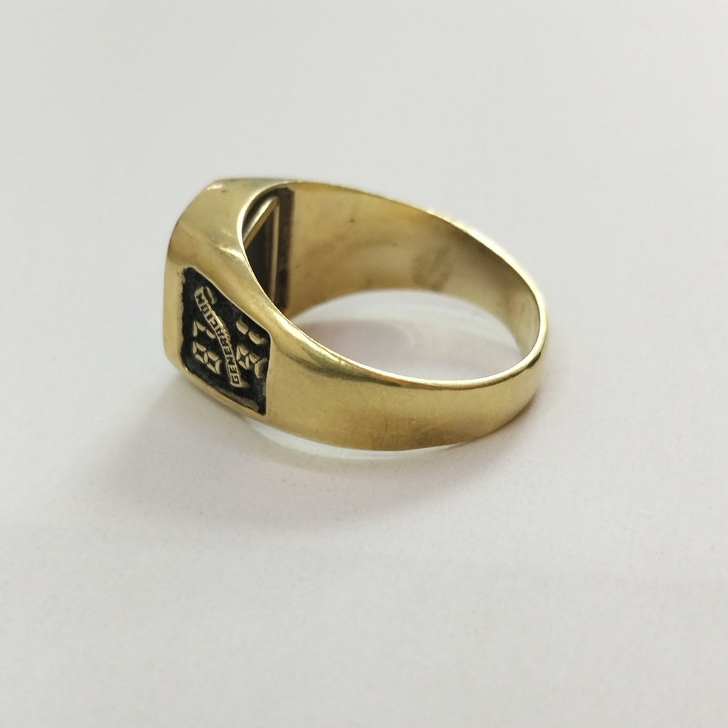 ANILLO DE GRADUACIÓN ORO 14 K 6,90 GRMS (SEMINUEVO)