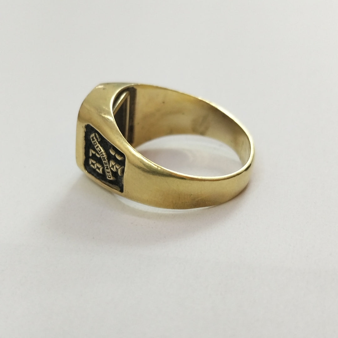 ANILLO DE GRADUACIÓN ORO 14 K 6,90 GRMS (SEMINUEVO)