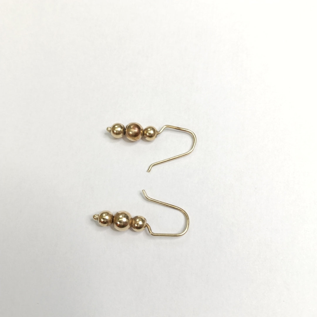ARETES PAR ORO 14 K 2,40 GRMS (SEMINUEVO)