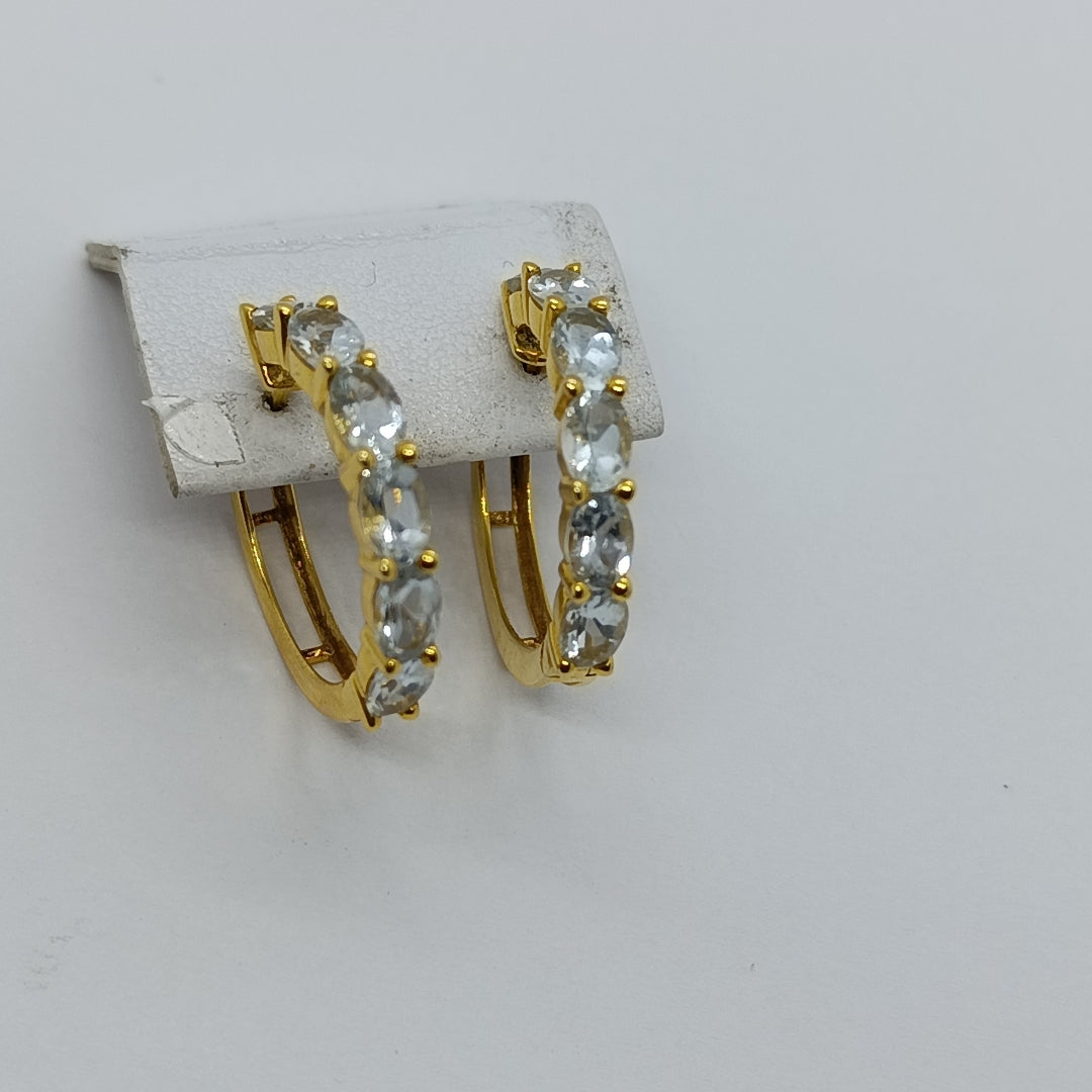 ARRACADAS PAR ORO 14 K 6.9 GRMS (SEMINUEVO)