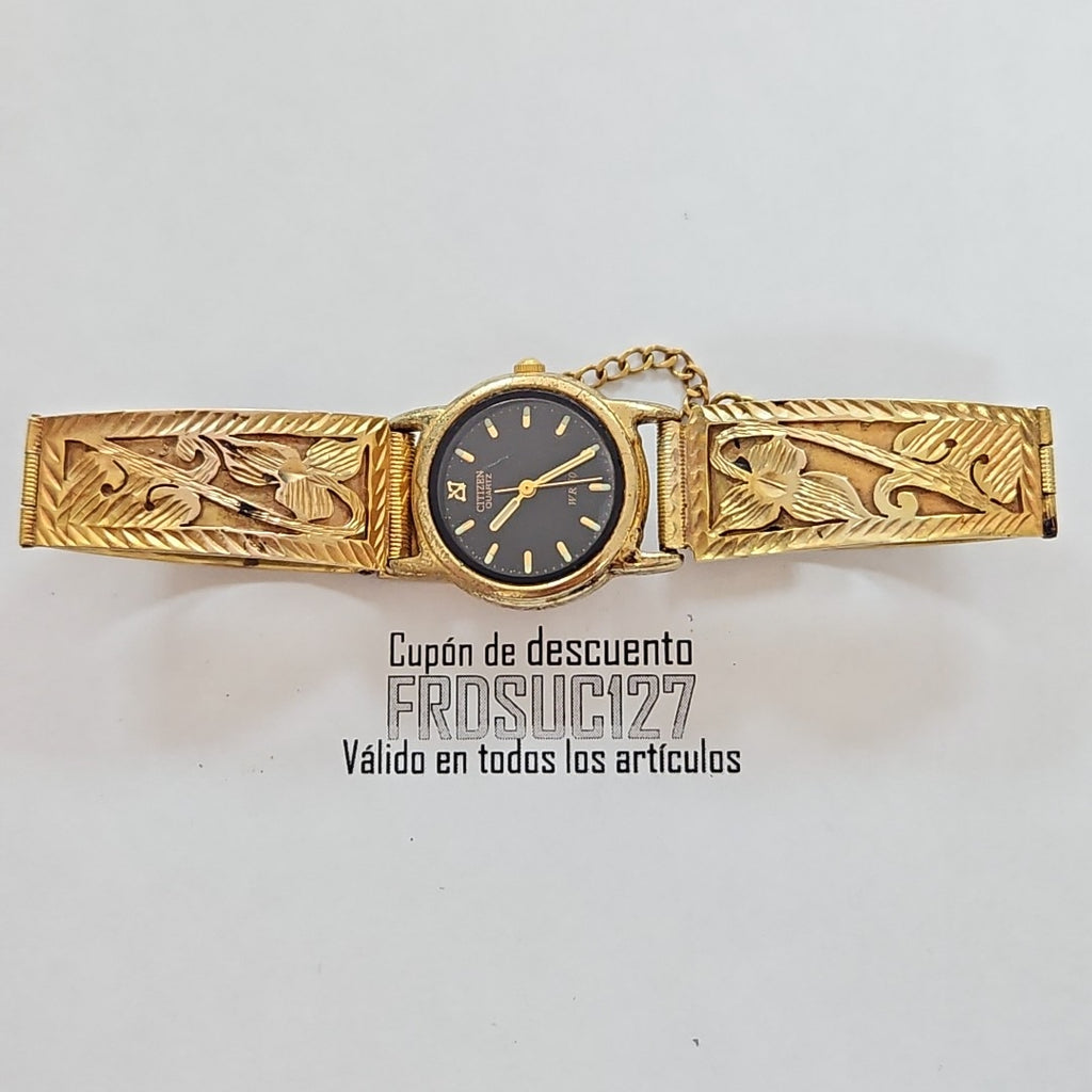 RELOJ CAJA ACERO PULSO ORO ORO 8 K 27.2 GRMS (SEMINUEVO)
