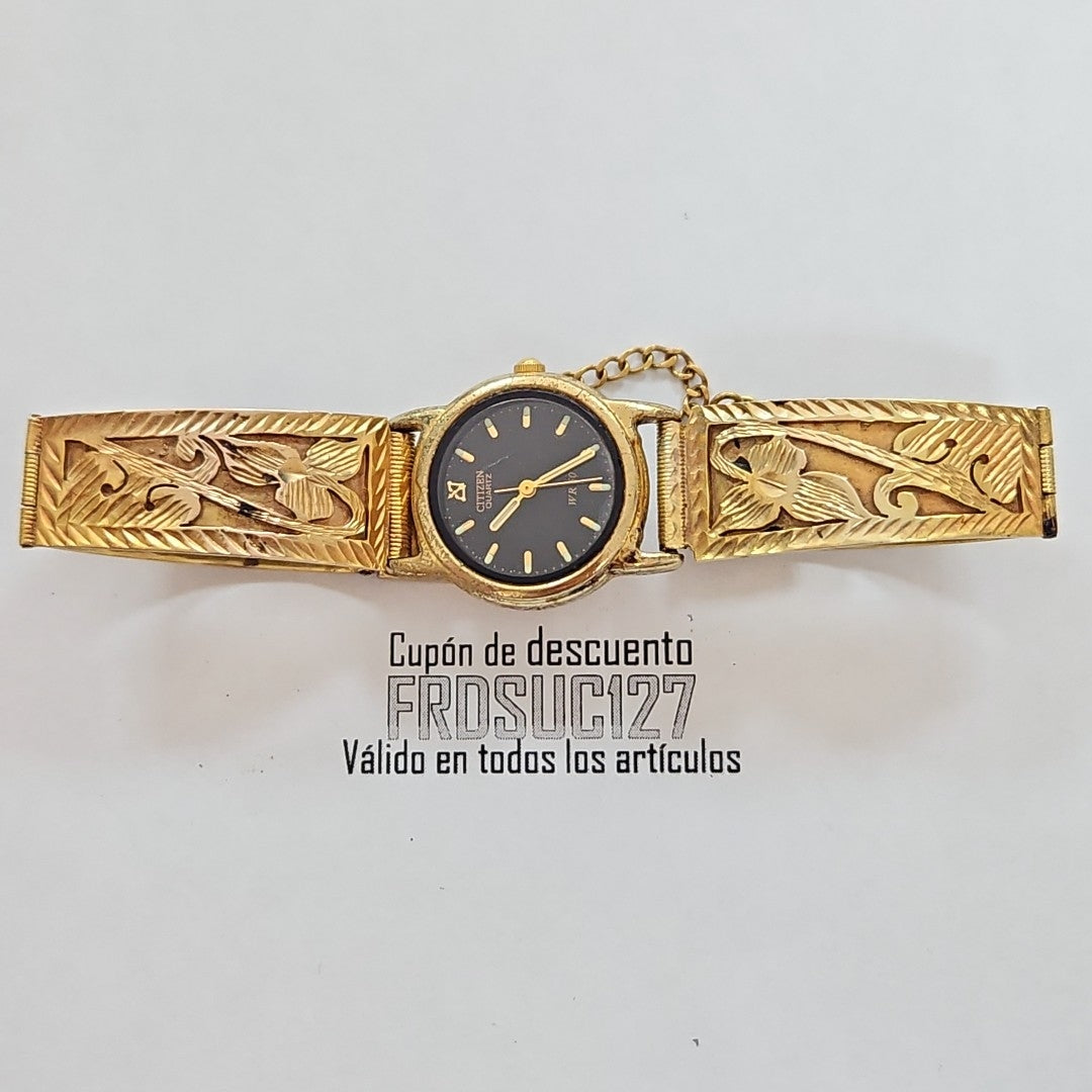 RELOJ CAJA ACERO PULSO ORO ORO 8 K 27.2 GRMS (SEMINUEVO)