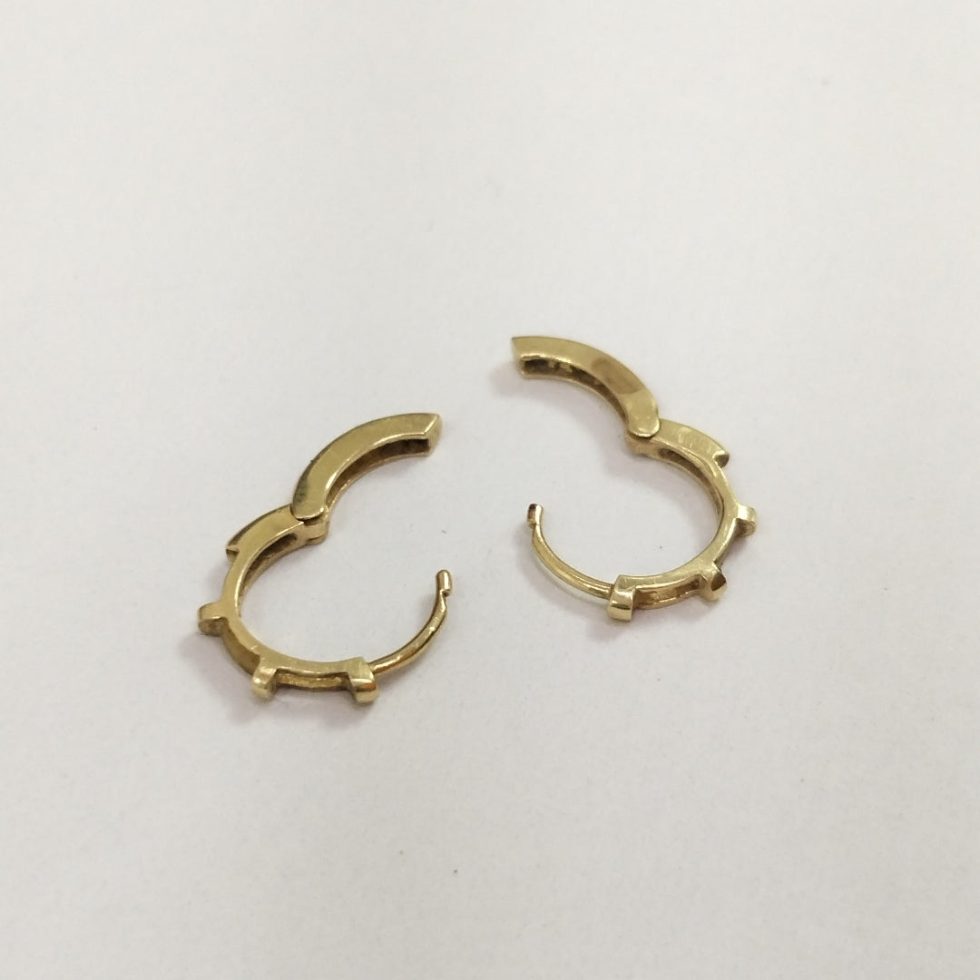 ARRACADAS PAR ORO 14 K 1,50 GRMS (SEMINUEVO)