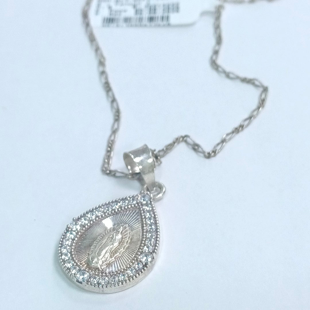 CADENA,MEDALLA RELIGIOSA PLATA 7,70 GRMS (SEMINUEVO)
