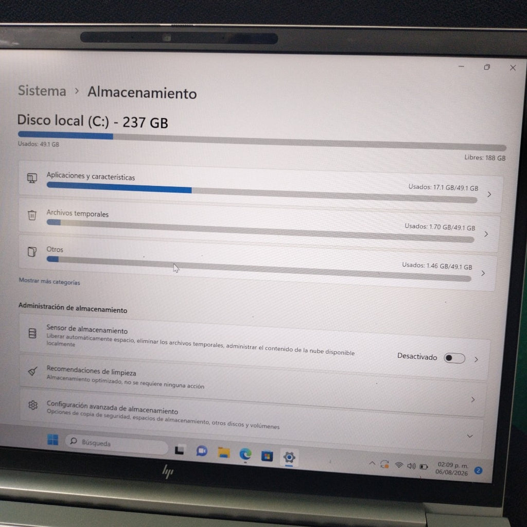 LAPTOP HP ELITEBOOK 840 G10 (2024) 256 GB SSD 16 GB RAM (SEMINUEVO)