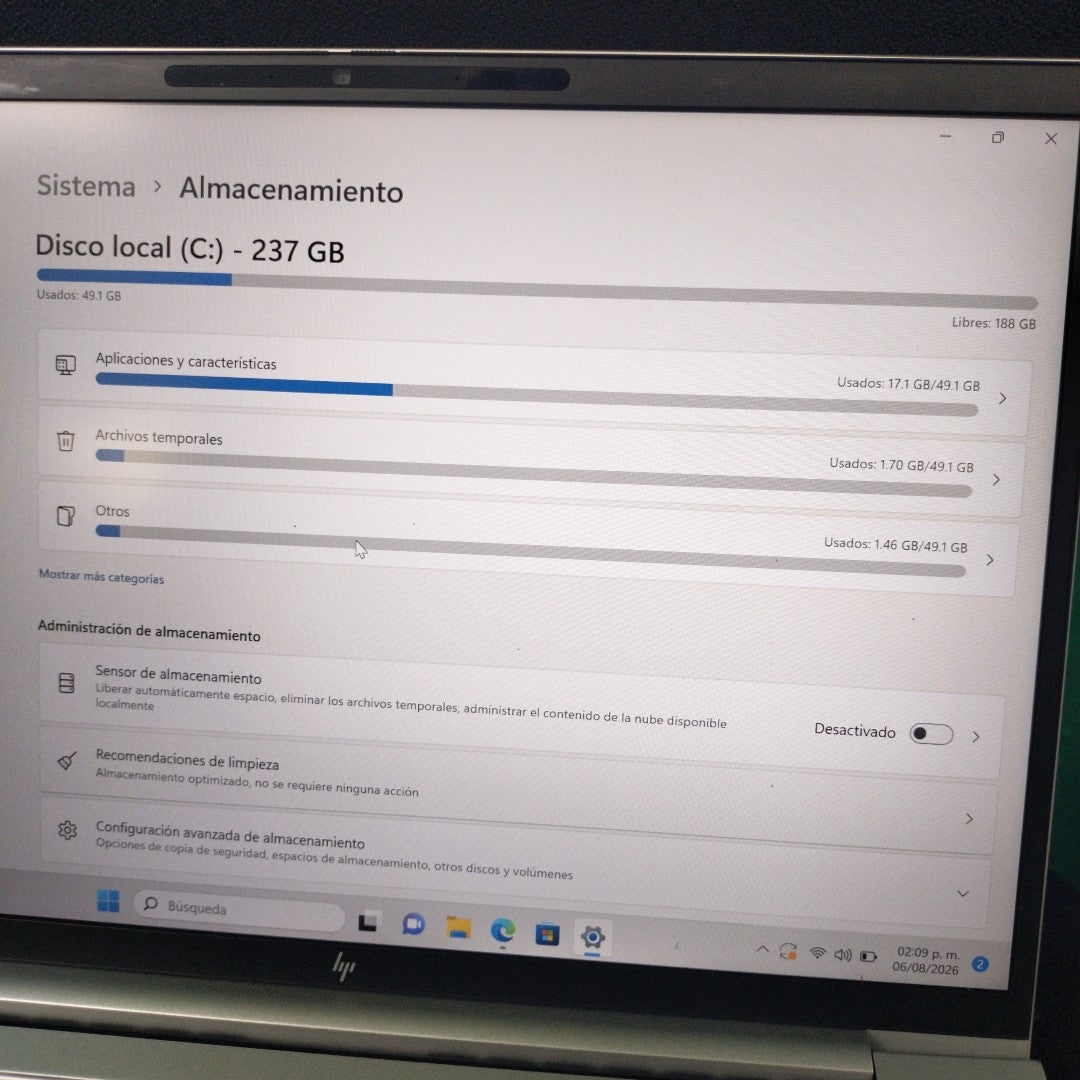 LAPTOP HP ELITEBOOK 840 G10 (2024) 256 GB SSD 16 GB RAM (SEMINUEVO)