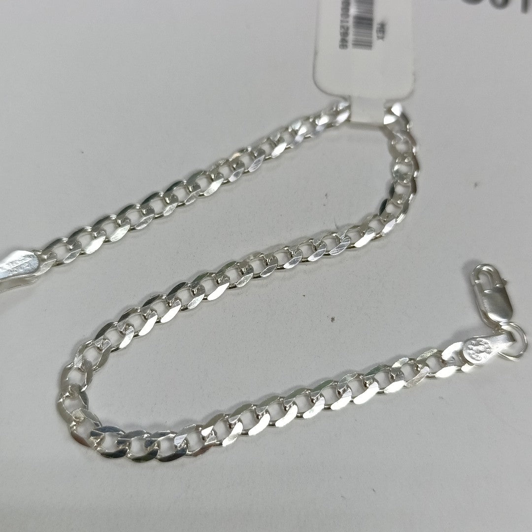 PULSERA BARBADA PLATA .925 21 CM 4.2 GR (NUEVO)