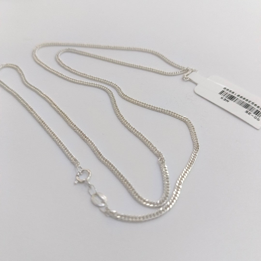 CADENA BARBADA PLATA .925 60 CM 5.02 GR (NUEVO)