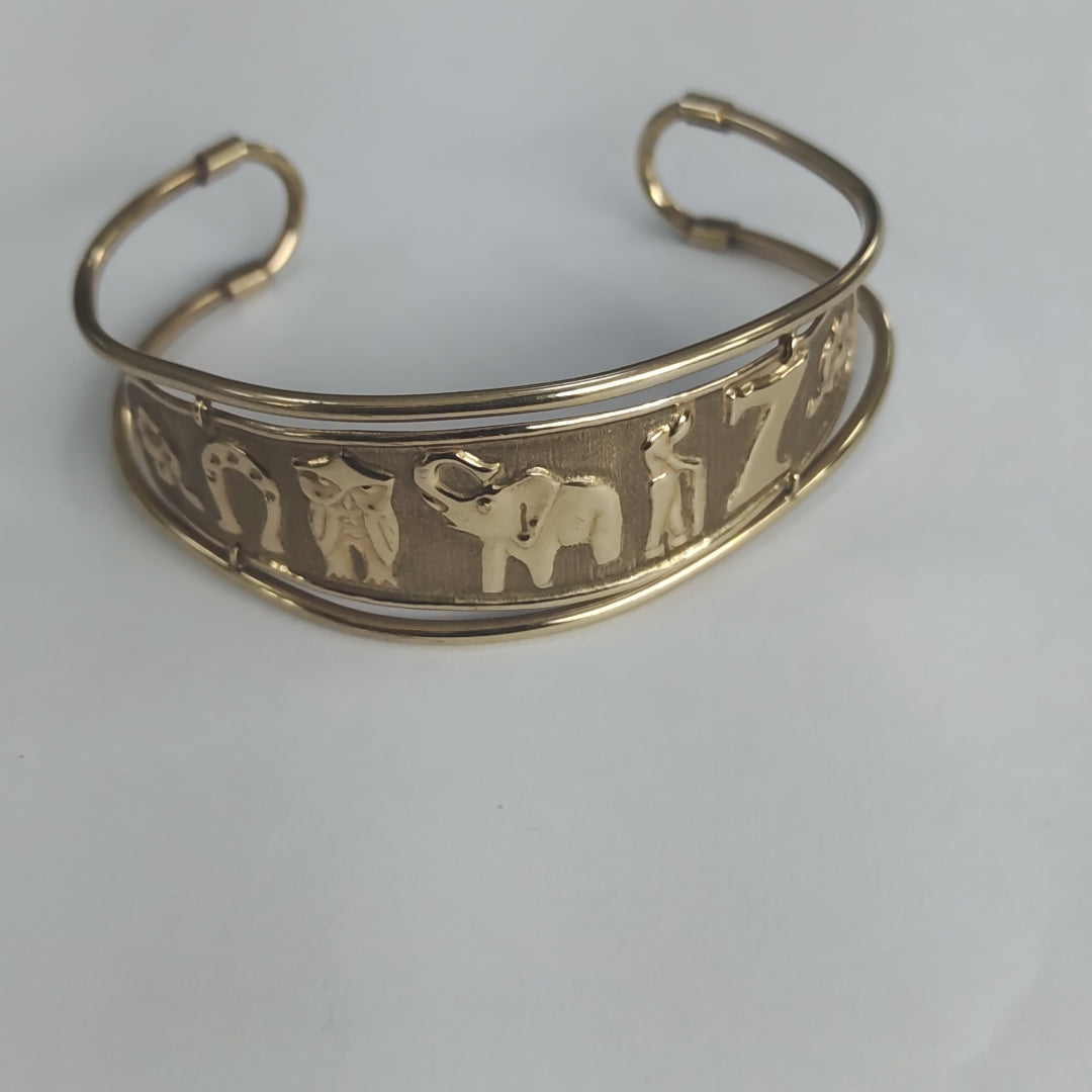 PULSERA RIGIDA ORO 10 K 9.1 GRMS (SEMINUEVO)