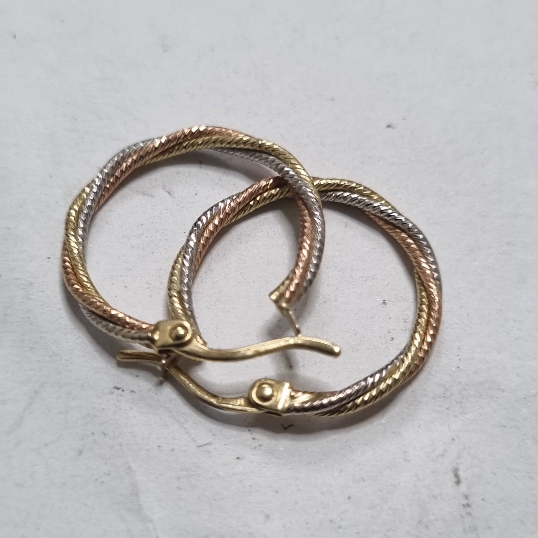 ARRACADAS PAR ORO 14 K 3,10 GRMS (SEMINUEVO)