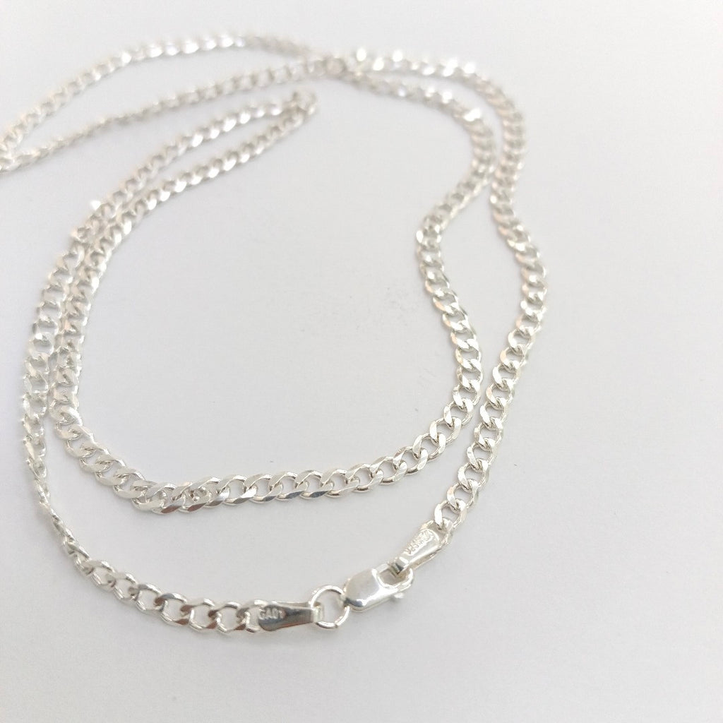 CADENA BARBADA PLATA .925 60 CM 9.32 GR (NUEVO)
