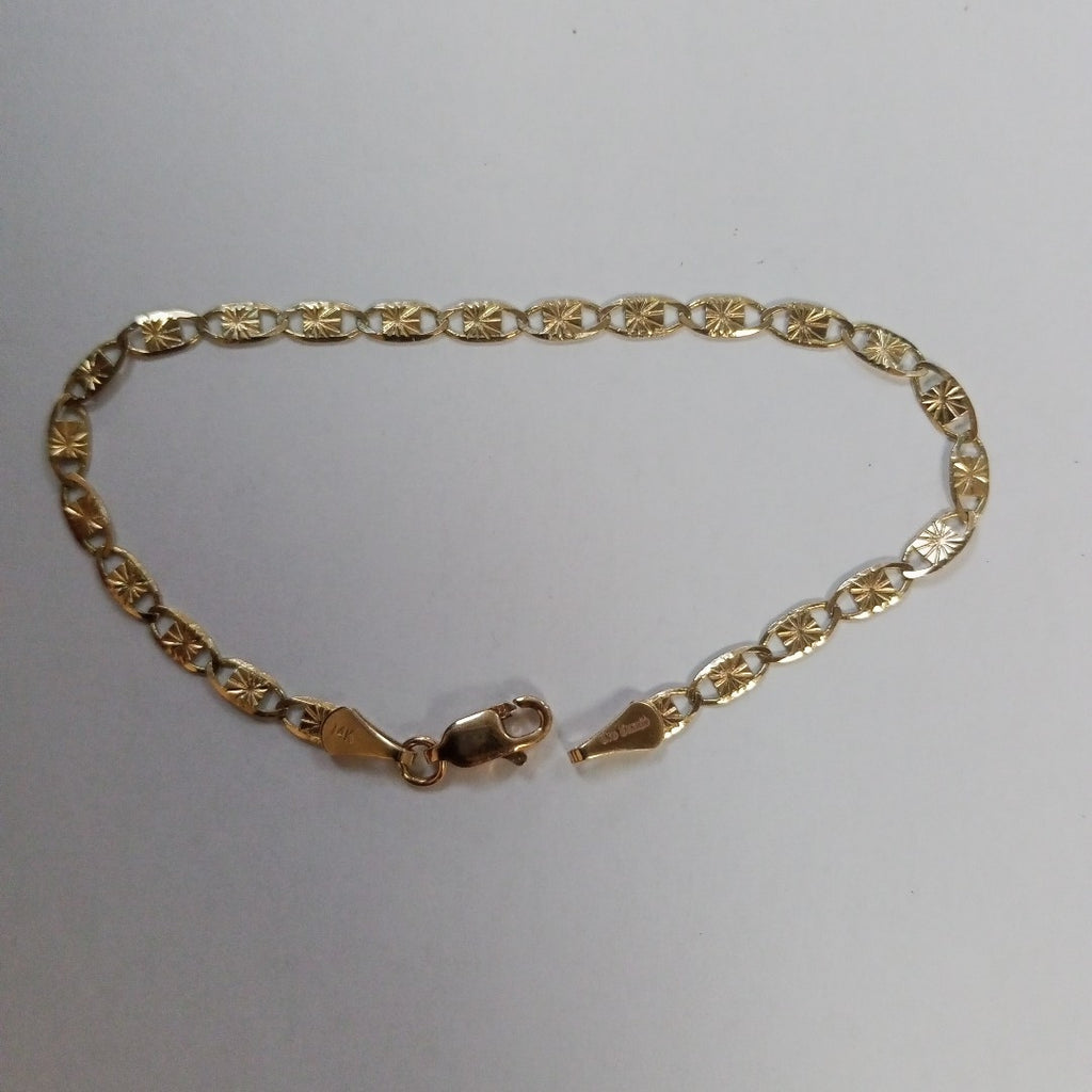 PULSERAS GUCHI ORO 14K 18 CM 2.9 GR (NUEVO)