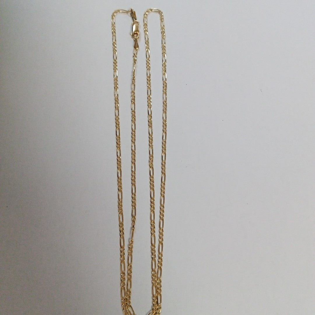 CADENAS 3X1 ORO 14K 55 CM 4 GR (NUEVO)