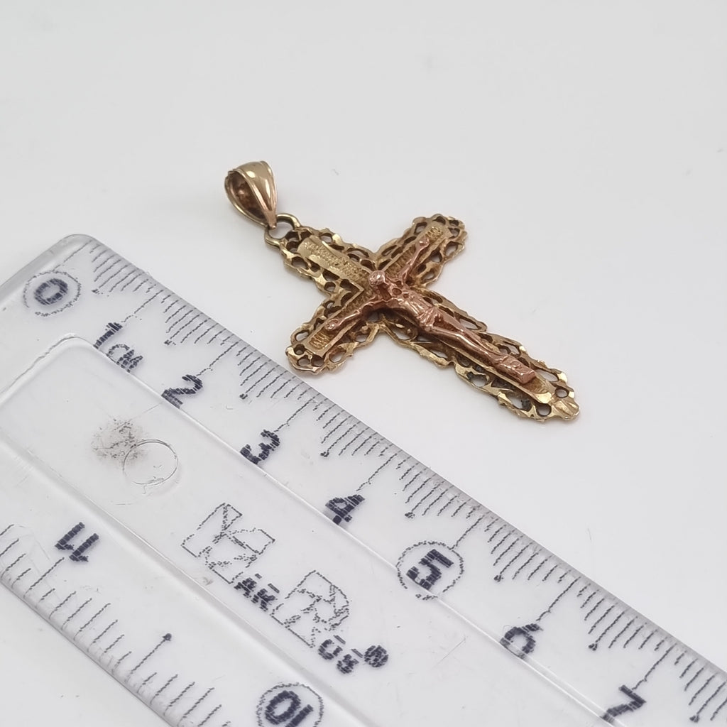 CRUCIFIJO ORO 14 K 2.4 GRMS (SEMINUEVO)