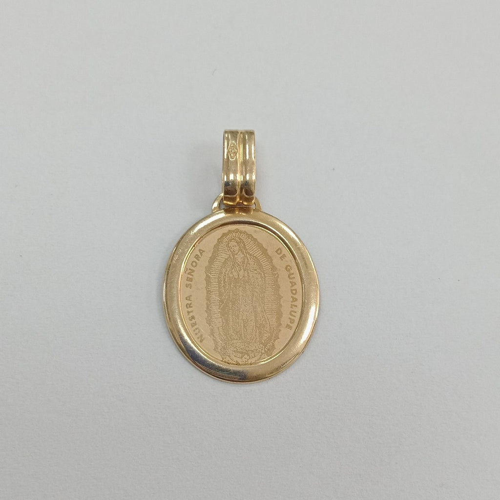 DIJE,MEDALLA RELIGIOSA ORO 14 K 1,60 GRMS (SEMINUEVO)