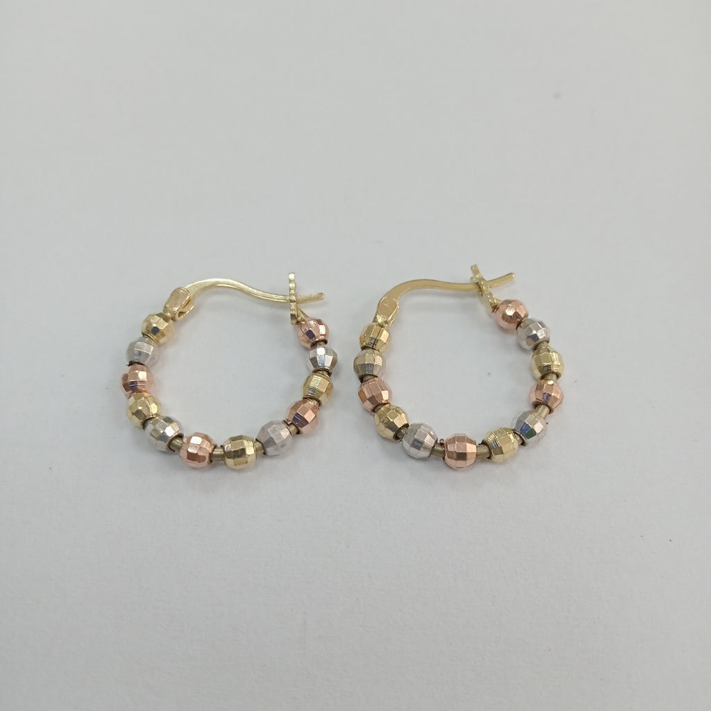 ARRACADAS PAR ORO,ORO COMBINADO 14 K 2,60 GRMS (SEMINUEVO)