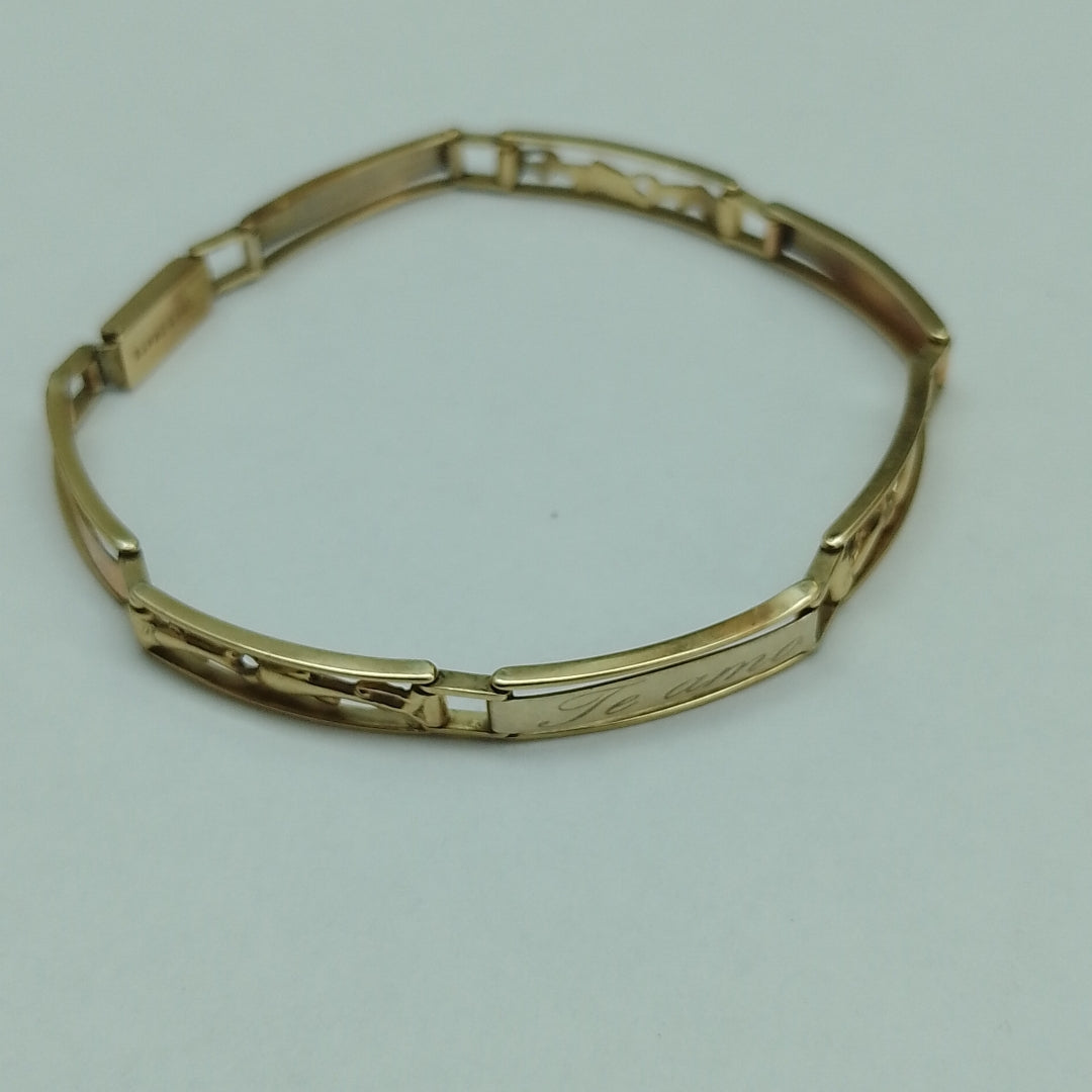 PULSERA ORO 10 K 8.5 GRMS (SEMINUEVO)