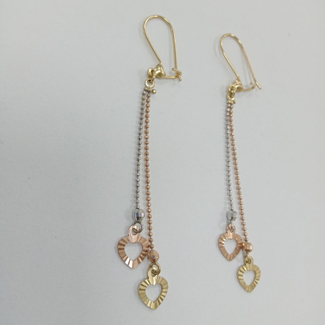 ARETES PAR ORO 14 K 2,00 GRMS (SEMINUEVO)