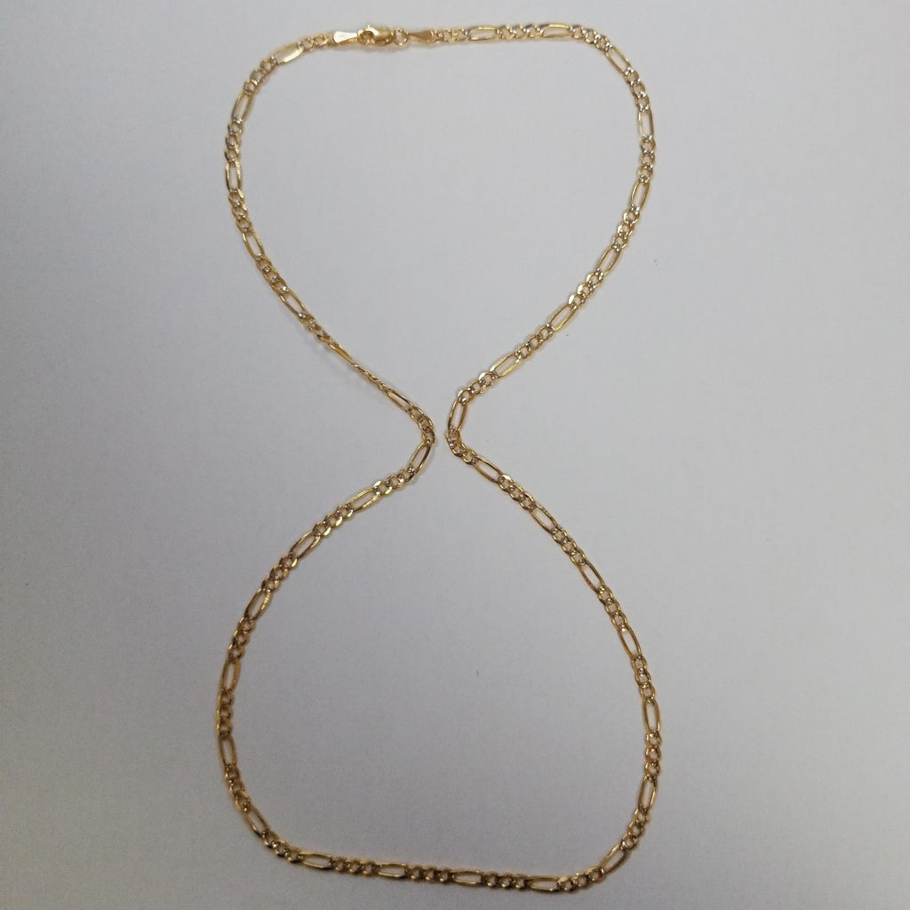 CADENAS 3X1 DIAMANTADA ORO 14K 55 CM 8.4 GR (NUEVO)