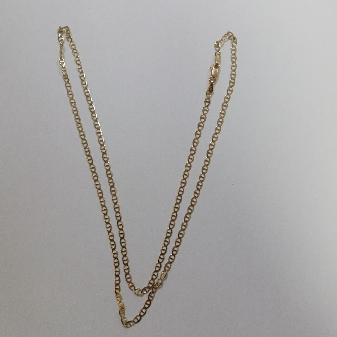CADENAS TEJIDO GUCHI ORO 10K 60 CM 4.1 GR (NUEVO)