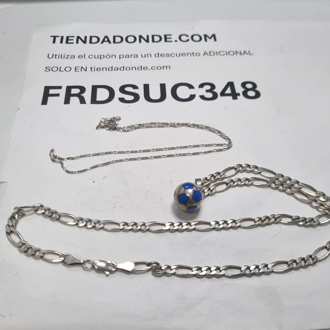 CADENA, DIJE PLATA 23 GRMS (SEMINUEVO)
