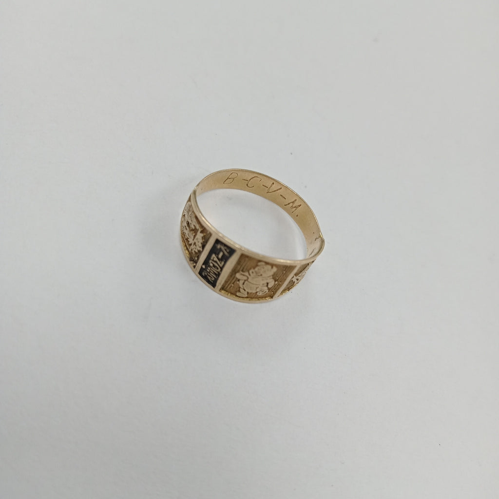 ANILLO DE GRADUACIÓN ORO 8 K 1,00 GRMS (SEMINUEVO)