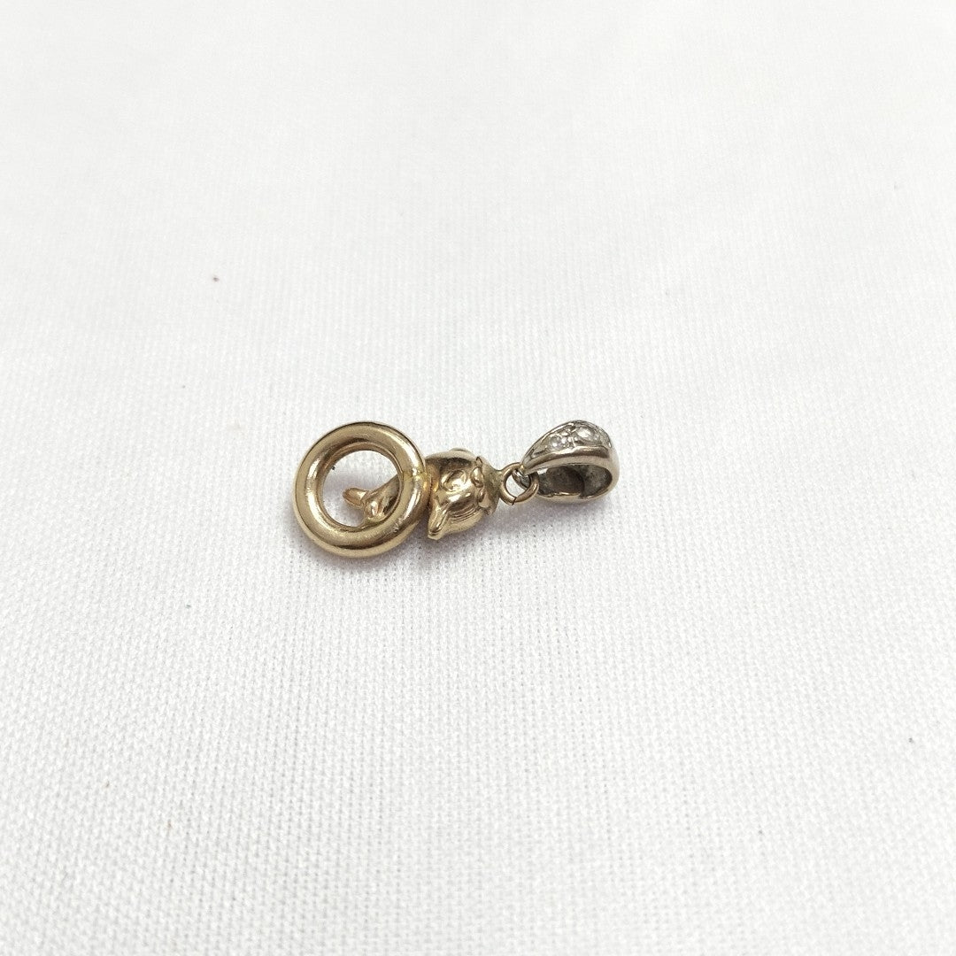 DIJE ORO COMBINADO 14 K 1,30 GRMS (SEMINUEVO)