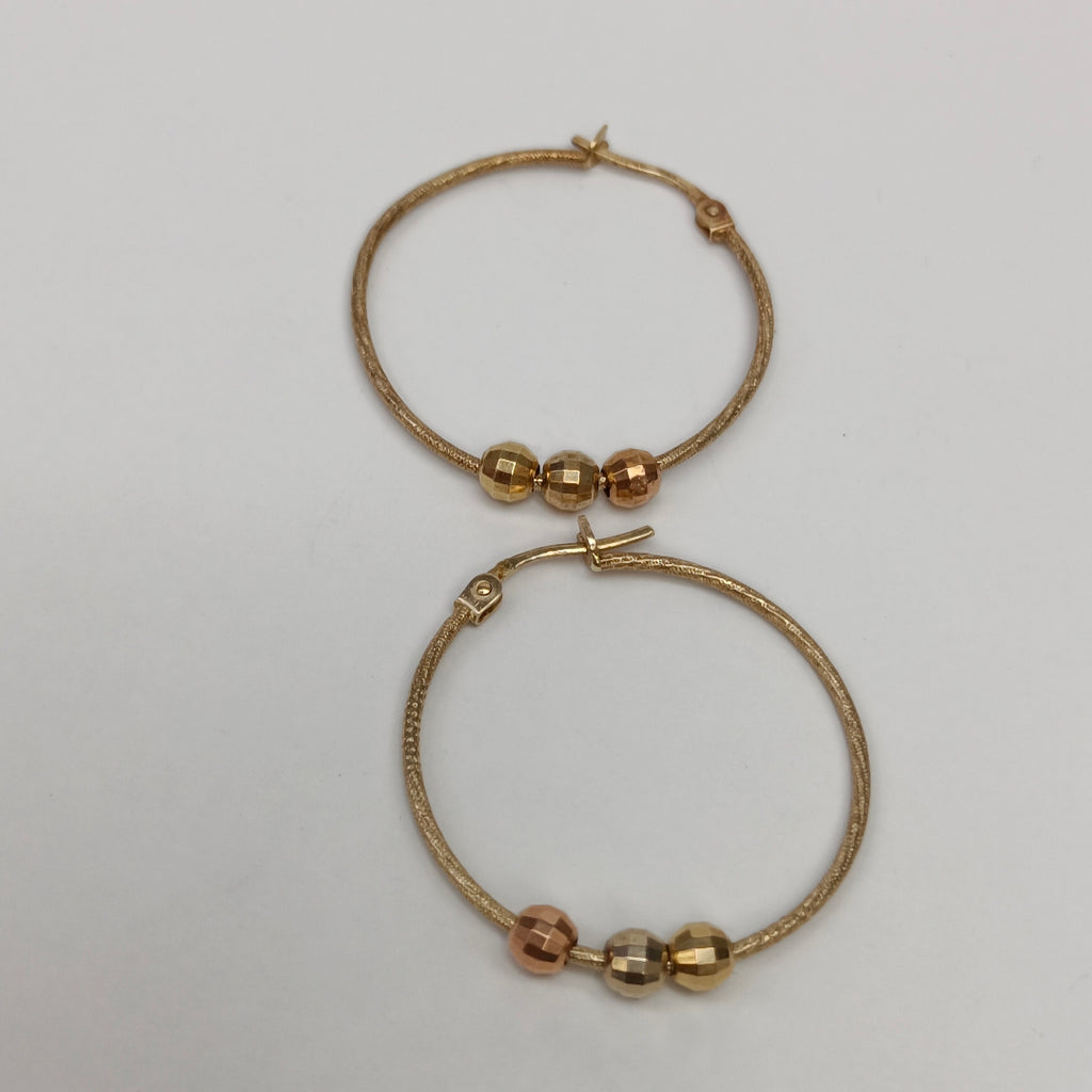 ARRACADAS PAR ORO 14 K 2.8 GRMS (SEMINUEVO)
