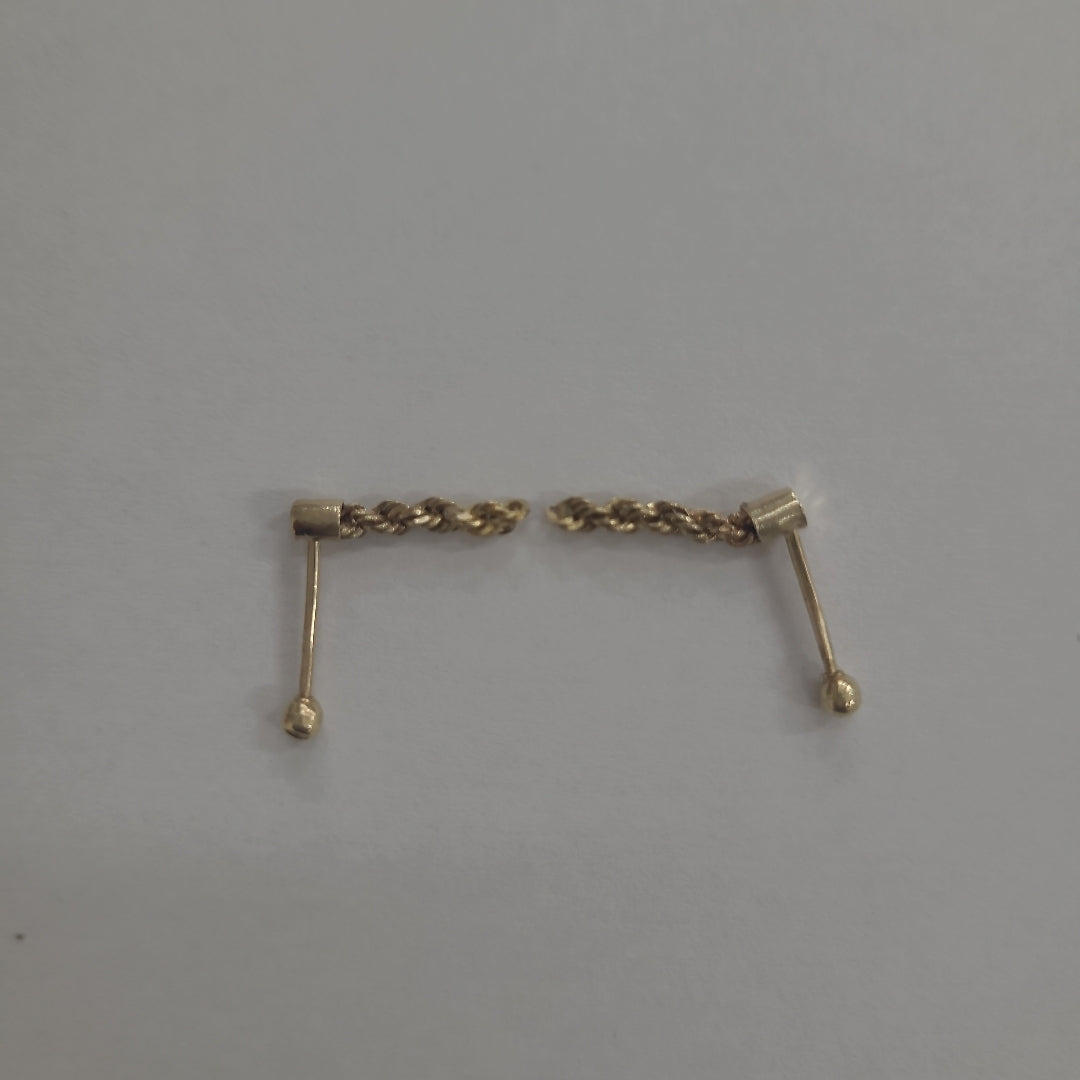 ARETES PAR ORO 8 K 0.5 GRMS (SEMINUEVO)