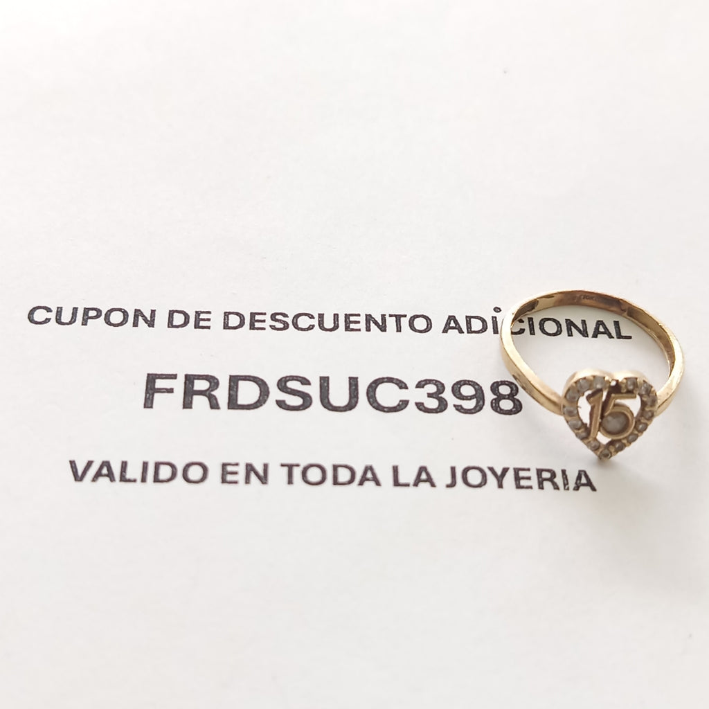 ANILLO ORO 10 K 1,40 GRMS (SEMINUEVO)