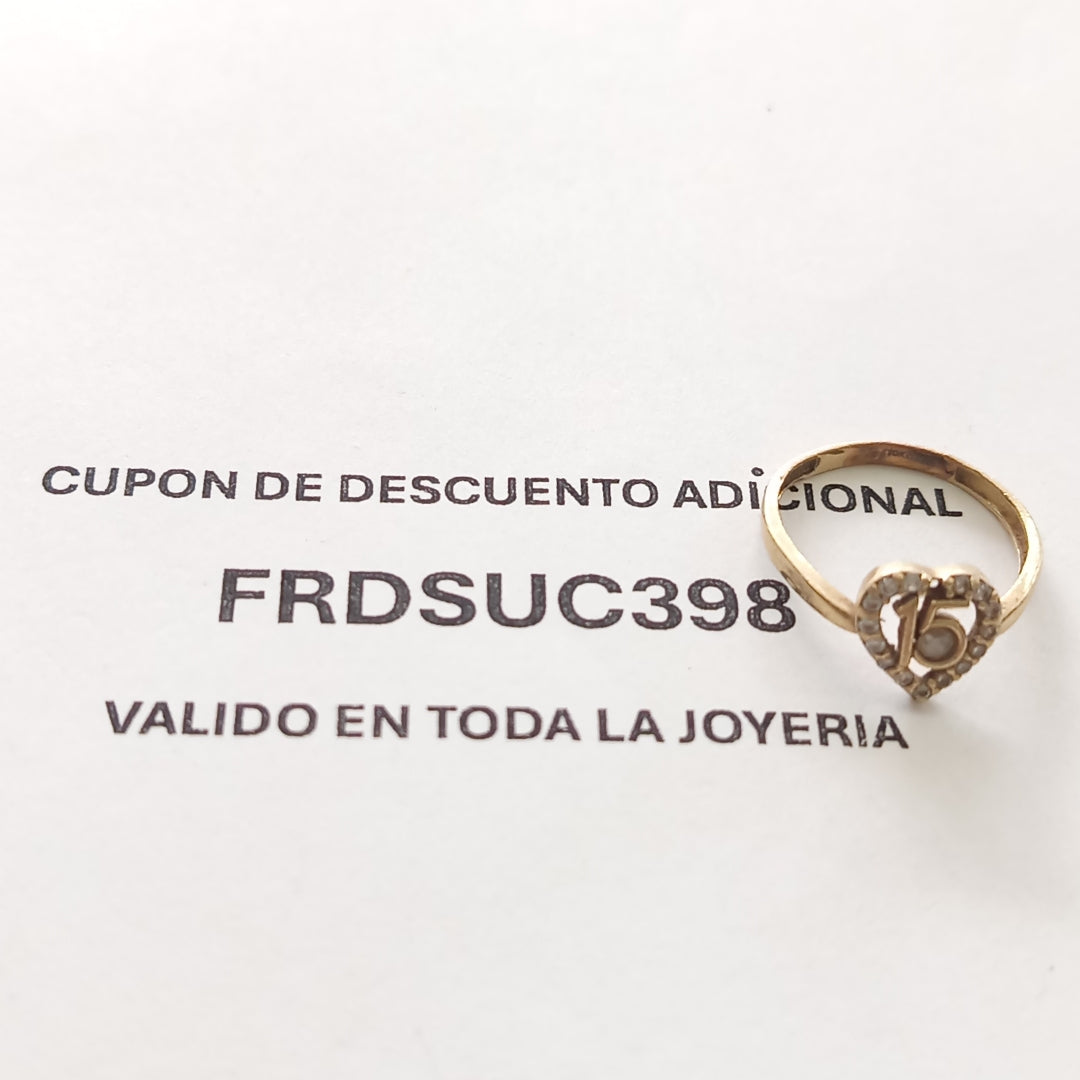 ANILLO ORO 10 K 1,40 GRMS (SEMINUEVO)