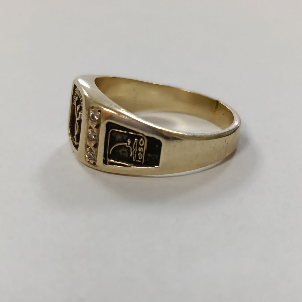 ANILLO DE GRADUACIÓN ORO 10 K 5,40 GRMS (SEMINUEVO)
