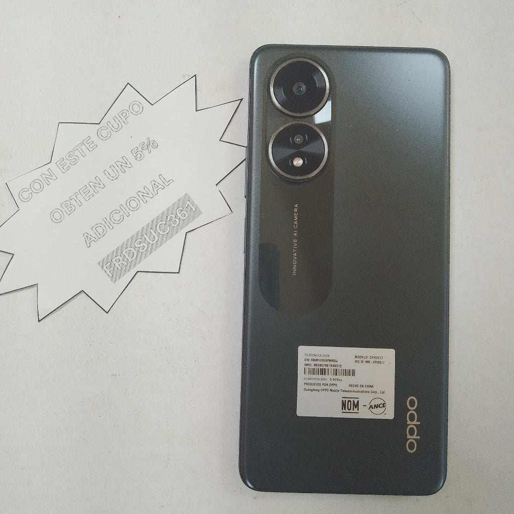 CELULAR OPPO A58 CPH2577 (2023) 256 GB 8 GB RAM (SEMINUEVO)