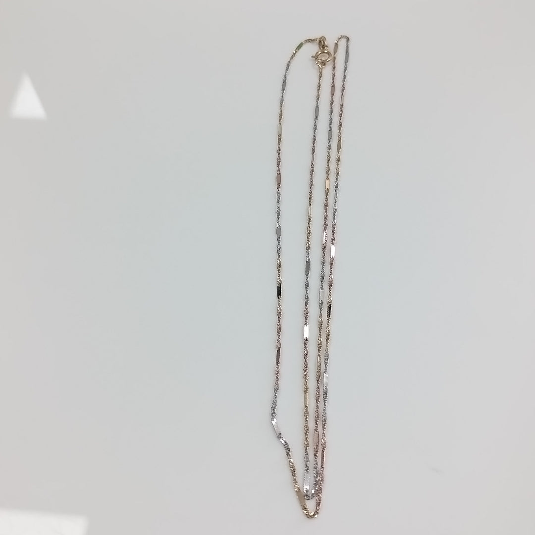 CADENA ORO, RODIADO 10 K 0.9 GRMS (SEMINUEVO)