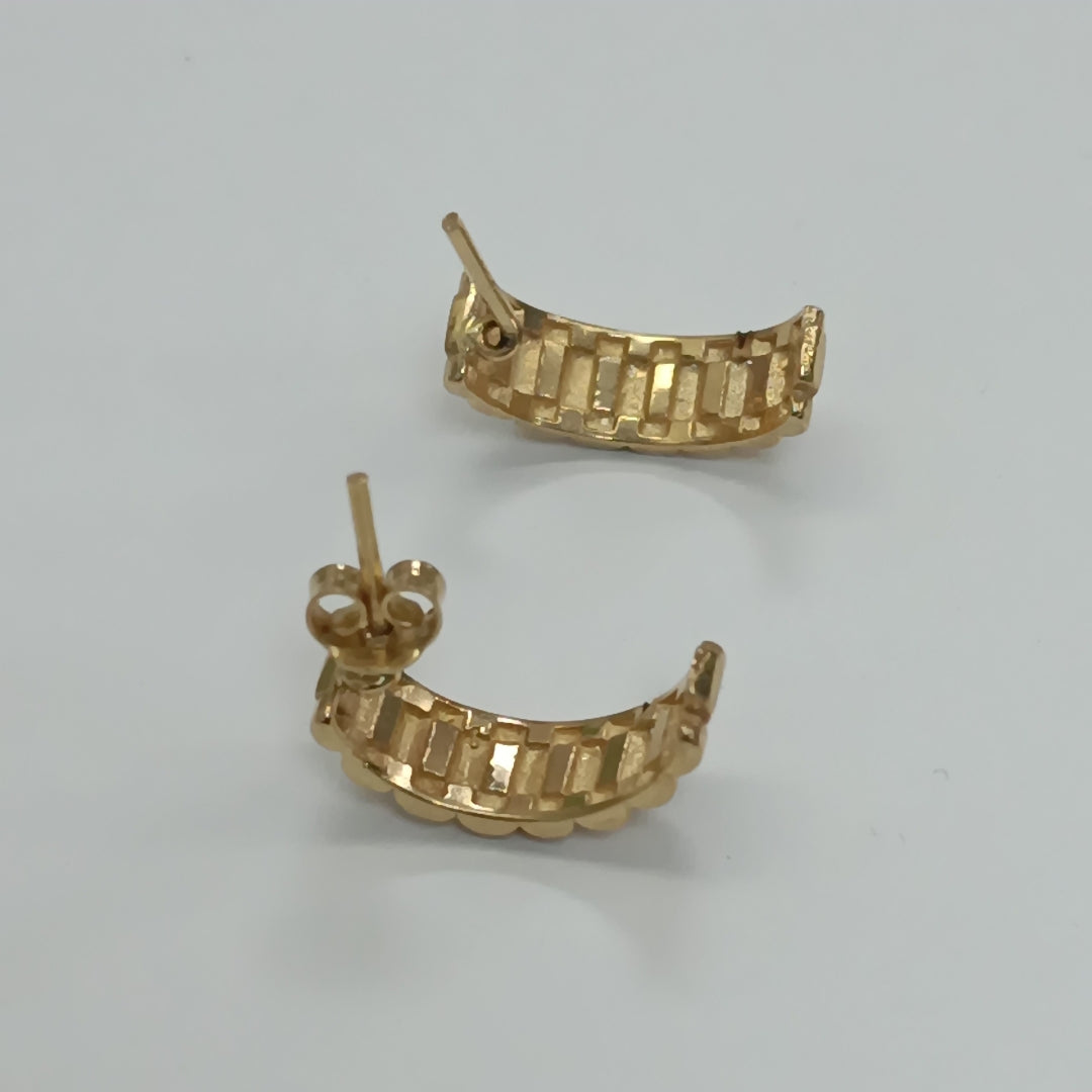 ARETES PAR ORO 14 K 3.9 GRMS (SEMINUEVO)