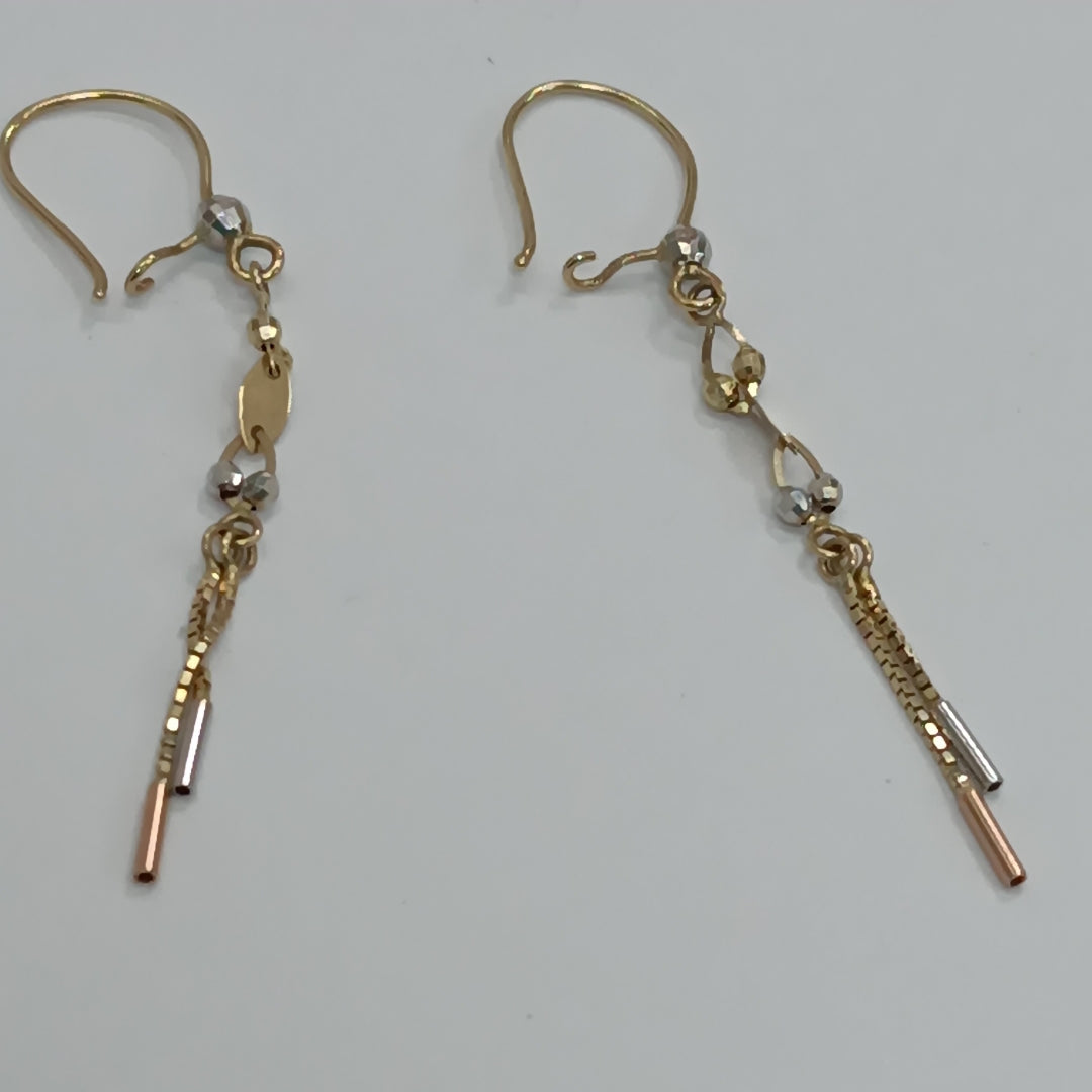 ARETES PAR ORO 14 K 1.3 GRMS (SEMINUEVO)