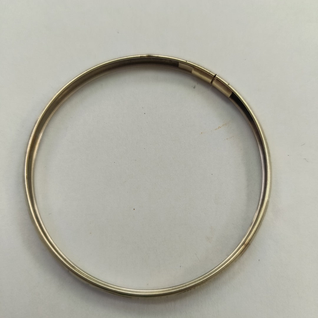 PULSERA RIGIDA ORO BLANCO 10 K 4.7 GRMS (SEMINUEVO)