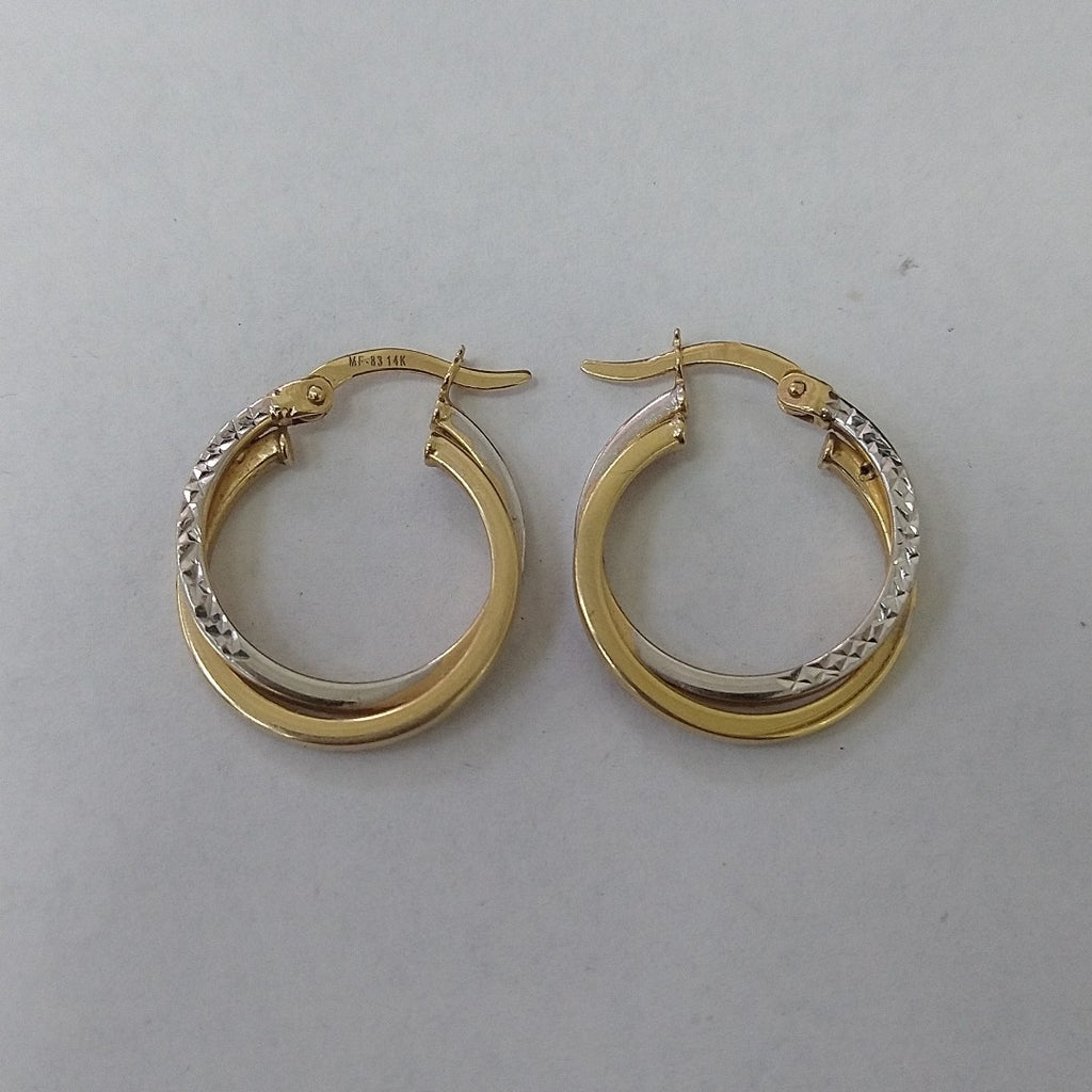 ARRACADAS PAR ORO 14 K 2.3 GRMS (SEMINUEVO)