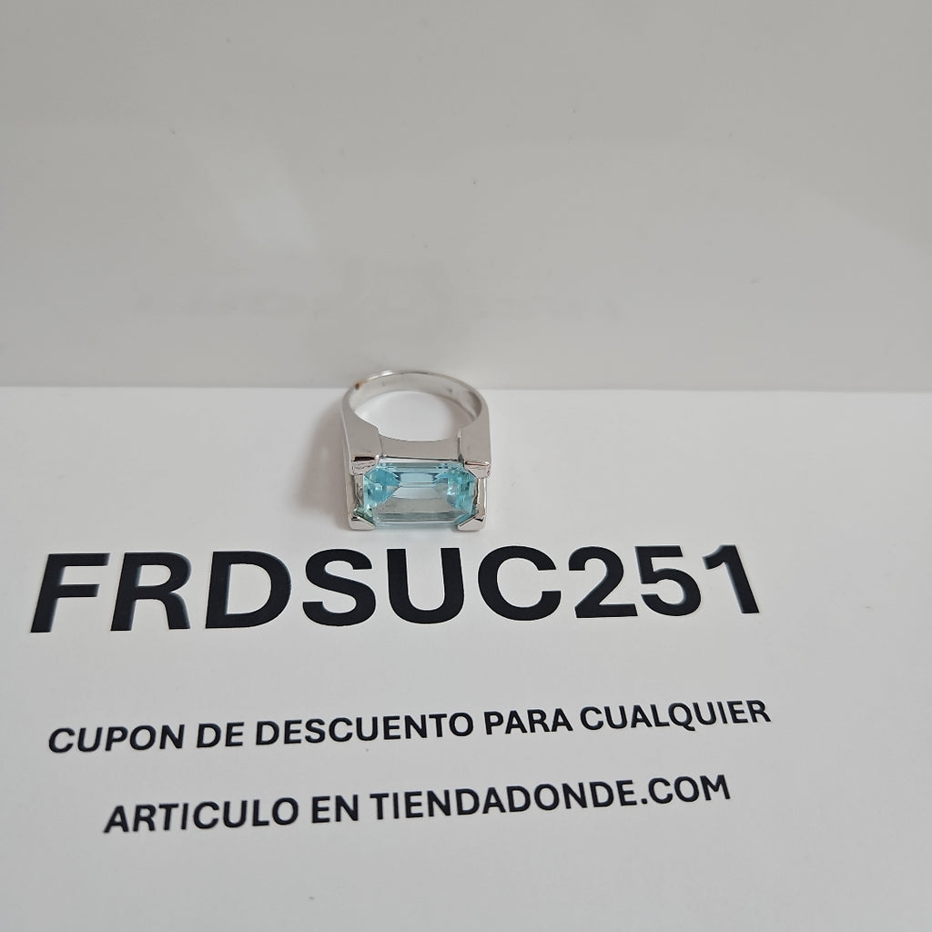 ANILLO ORO BLANCO 14 K 7,80 GRMS (SEMINUEVO)