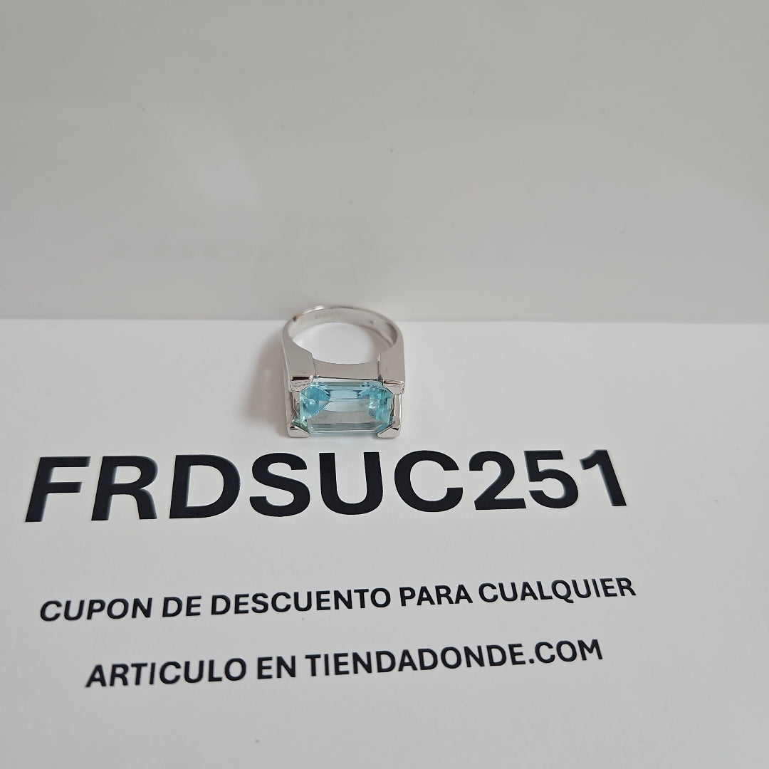 ANILLO ORO BLANCO 14 K 7,80 GRMS (SEMINUEVO)