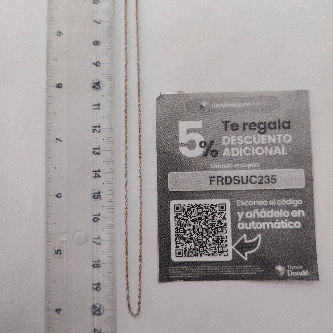 CADENA ORO 10 K 0,80 GRMS (SEMINUEVO)