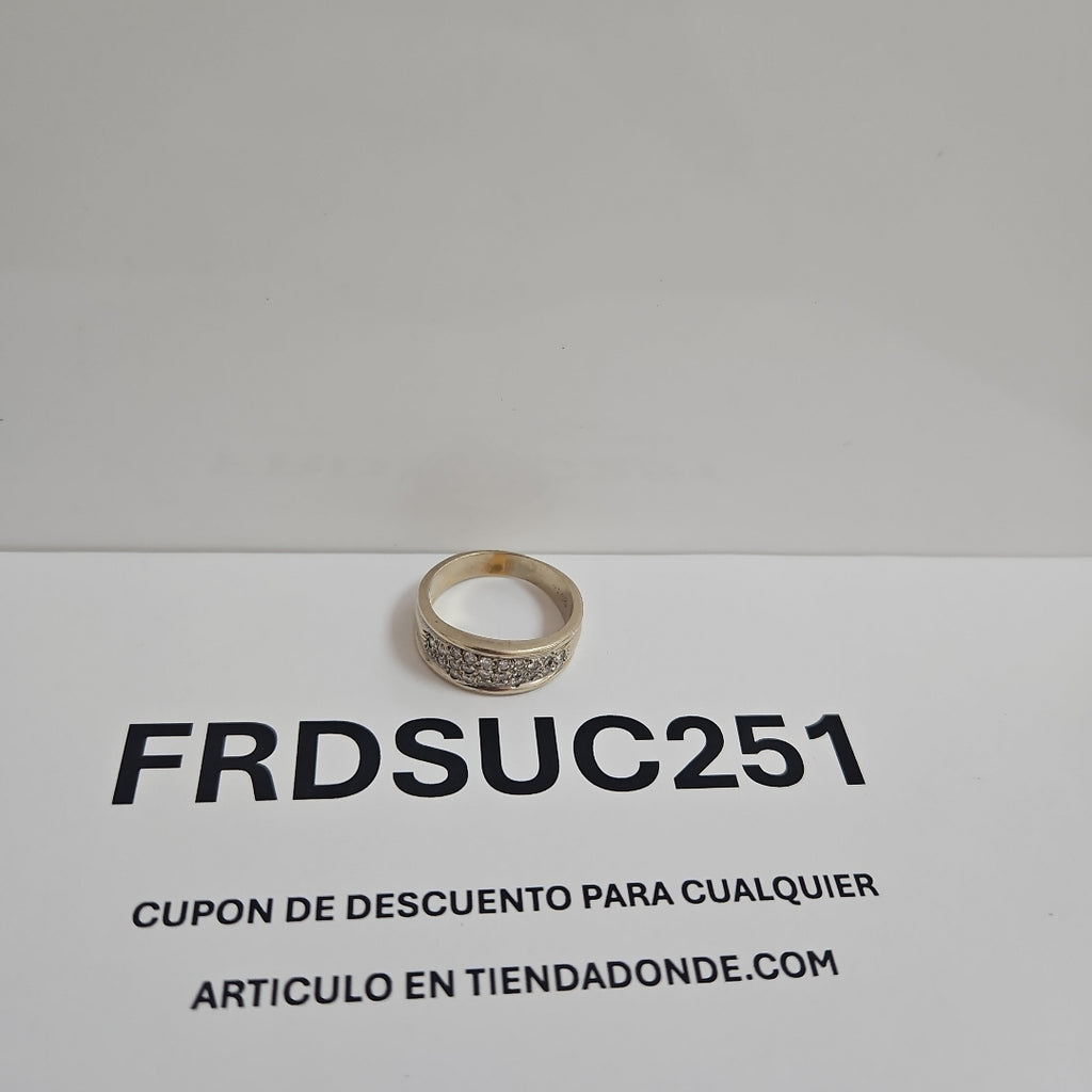 ANILLO ORO BLANCO 14 K 6,90 GRMS (SEMINUEVO)