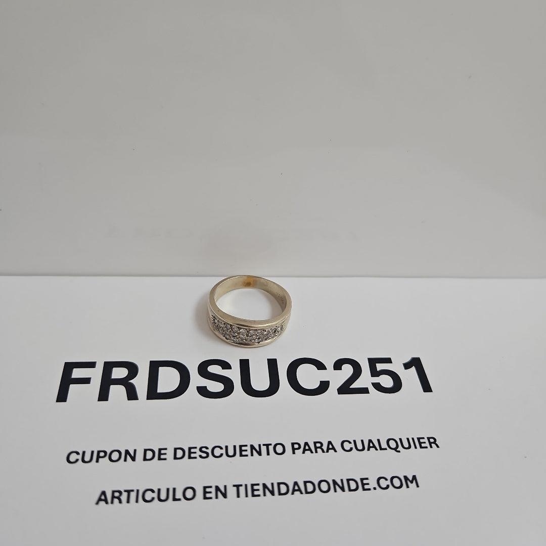 ANILLO ORO BLANCO 14 K 6,90 GRMS (SEMINUEVO)
