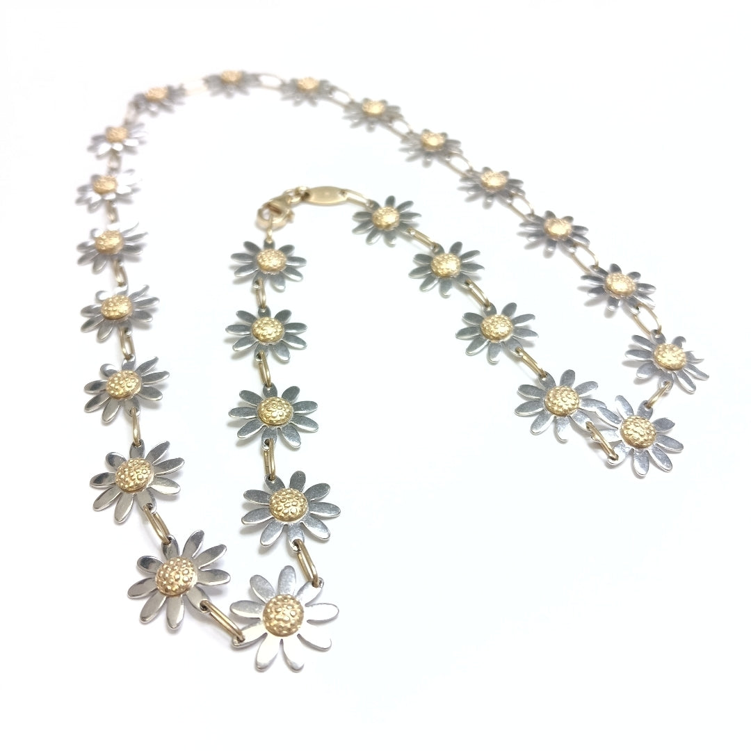 GARGANTILLA ORO,ORO BLANCO 14 K 15,40 GRMS (SEMINUEVO)