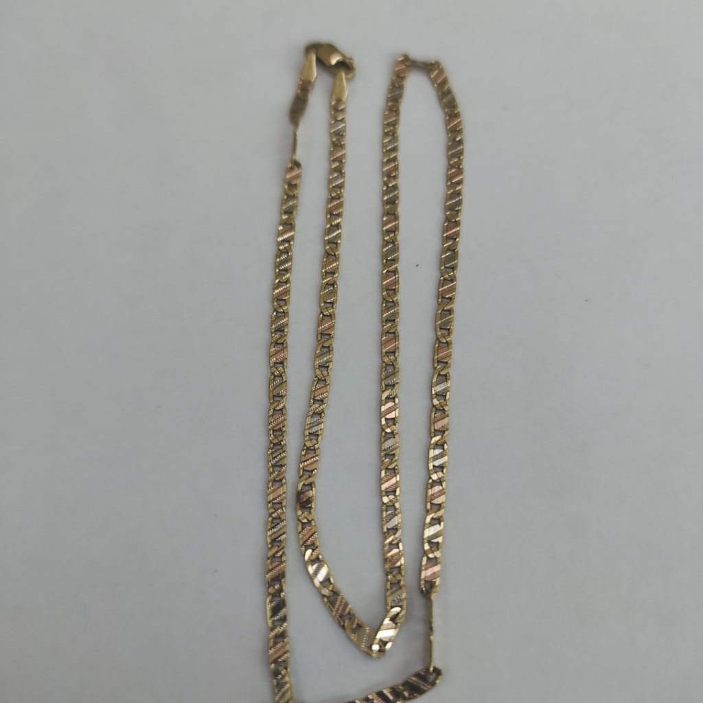 CADENA ORO COMBINADO 14 K 4.8 GRMS (SEMINUEVO)