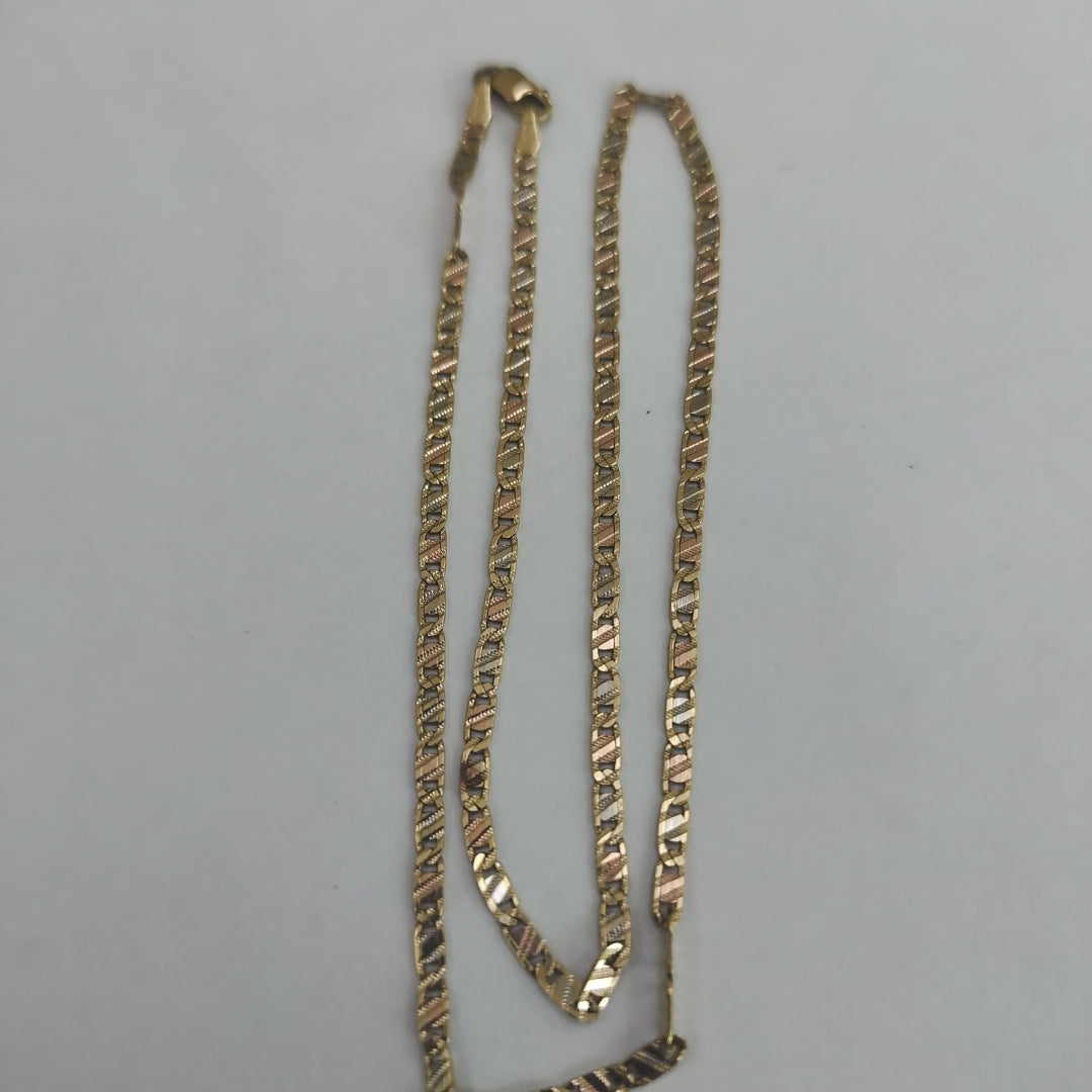 CADENA ORO COMBINADO 14 K 4.8 GRMS (SEMINUEVO)