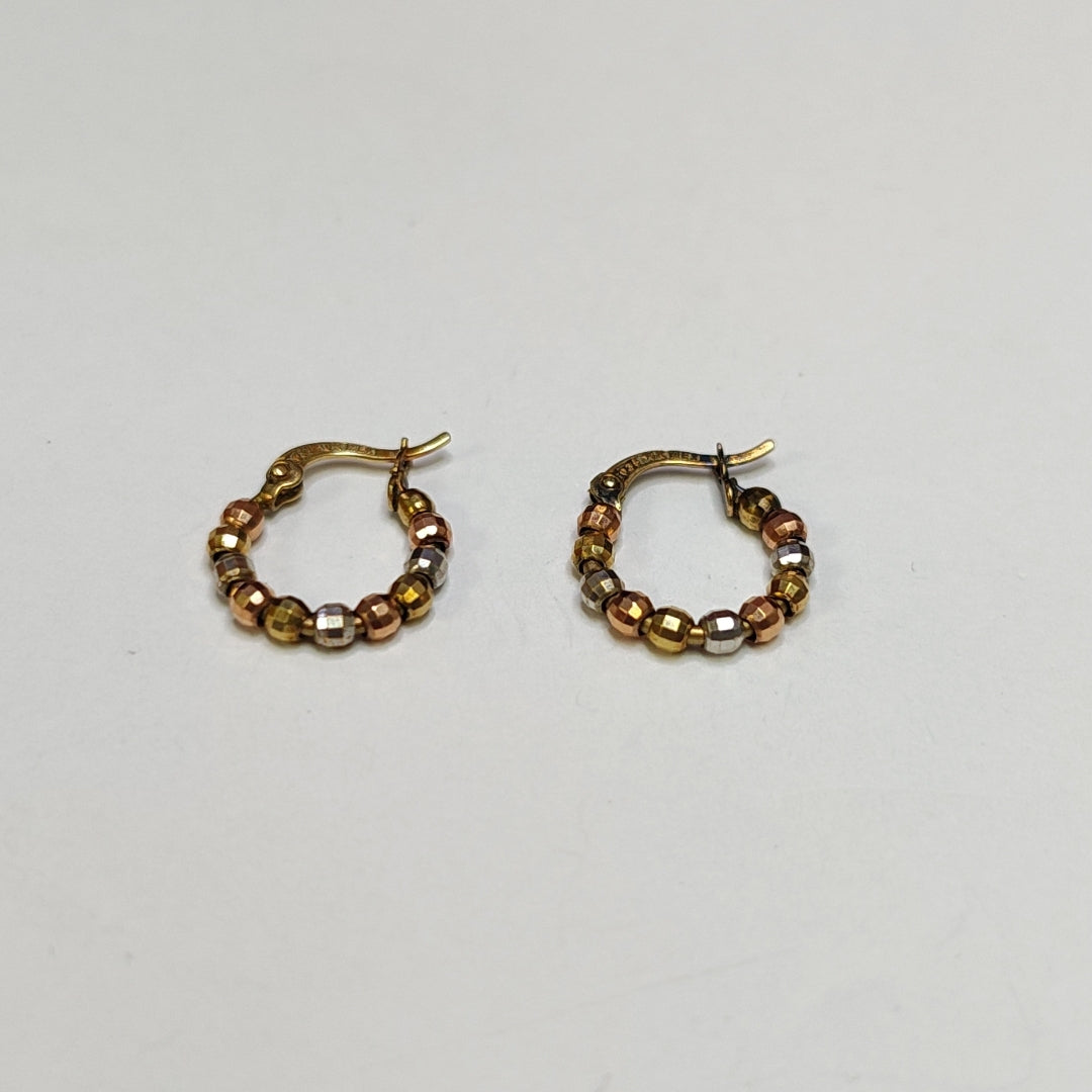 ARRACADAS PAR ORO 10 K 1.4 GRMS (SEMINUEVO)