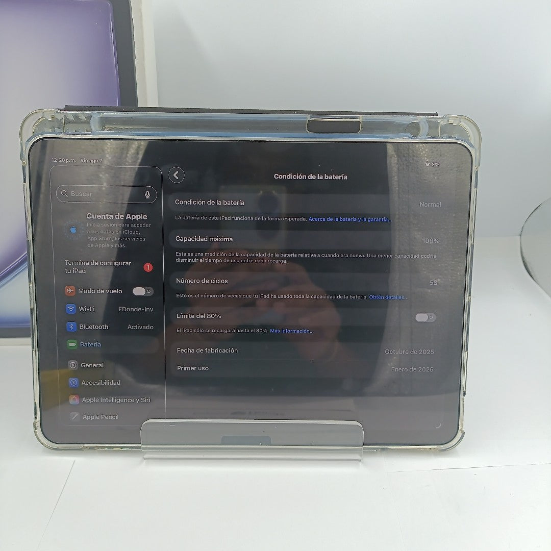 TABLETA APPLE IPAD AIR (M3) 11" A3266 (2025) 128 GB 8 GB RAM (SEMINUEVO)