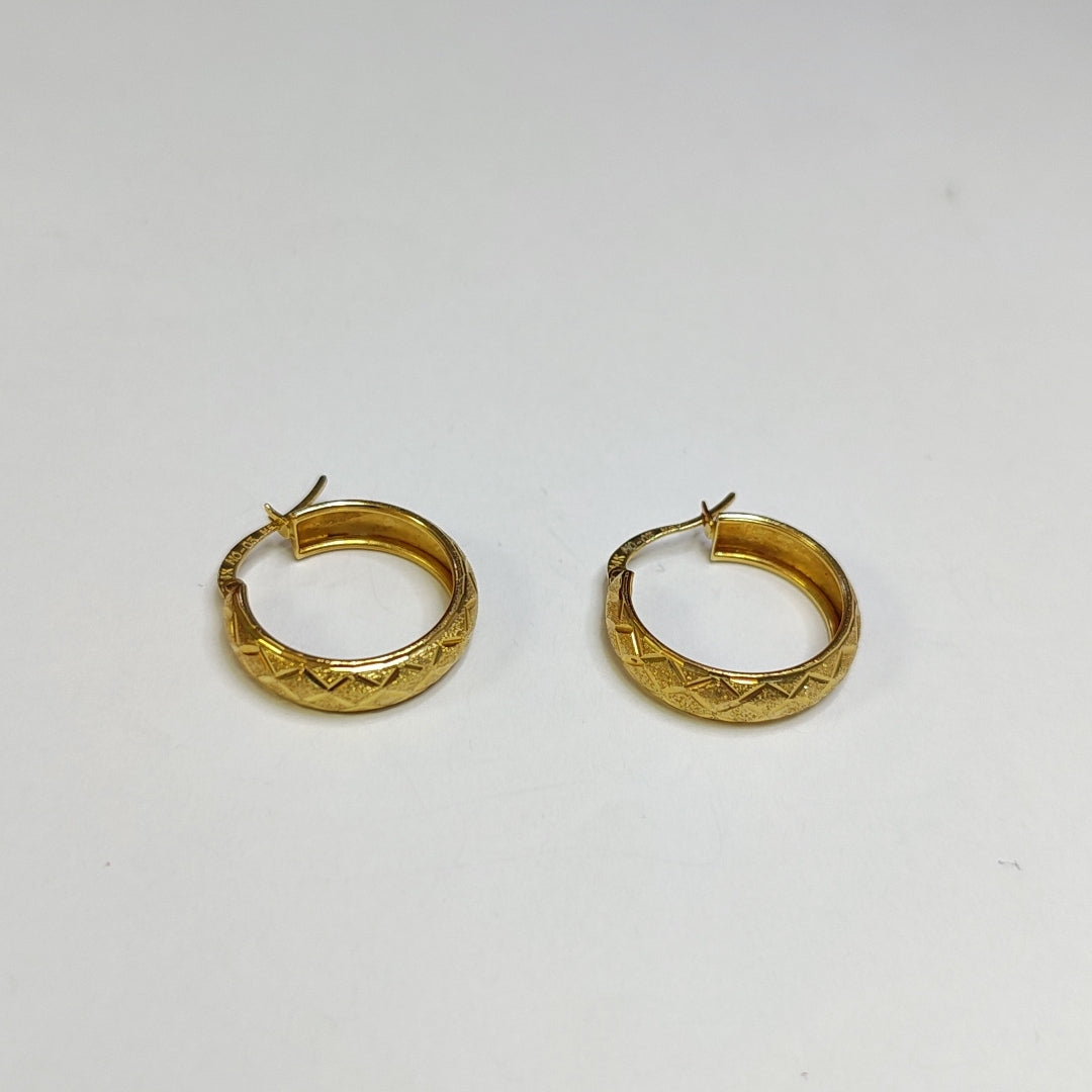 ARRACADAS PAR ORO 14 K 3,00 GRMS (SEMINUEVO)