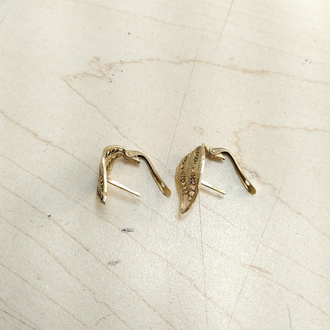 ARETES PAR ORO 14 K 3.7 GRMS (SEMINUEVO)